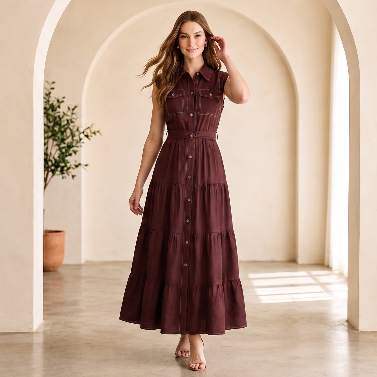 Vestido Sensorial Marrom